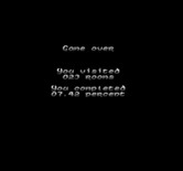 Solstice: The Quest for the Staff of Demnos for NES / Famicom - Game over.