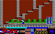 Mugen Senshi Valis: The Fantasm Soldier for Sharp X1 - Fighting my way through the city...