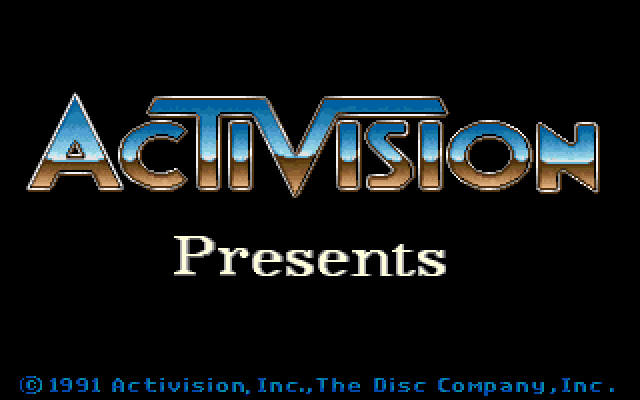 Sargon V: World Class Chess IBM PC/Compatibles Screenshot: Activision logo screen.