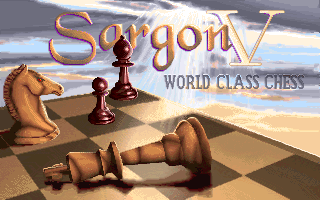 Sargon V: World Class Chess IBM PC/Compatibles Screenshot: Title screen.