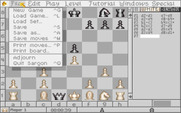 Sargon V: World Class Chess for IBM PC/Compatibles - One of the in-game menus.