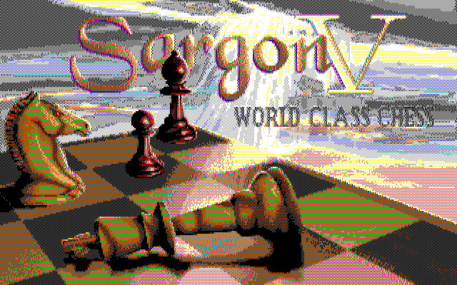Sargon V: World Class Chess IBM PC/Compatibles Screenshot: Title screen.