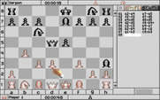 Sargon V: World Class Chess for IBM PC/Compatibles - The plain board with the 2D view.