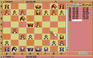 Sargon V: World Class Chess for IBM PC/Compatibles - The wooden board with the 2D view.