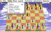 Sargon V: World Class Chess for IBM PC/Compatibles - One of the in-game menus.