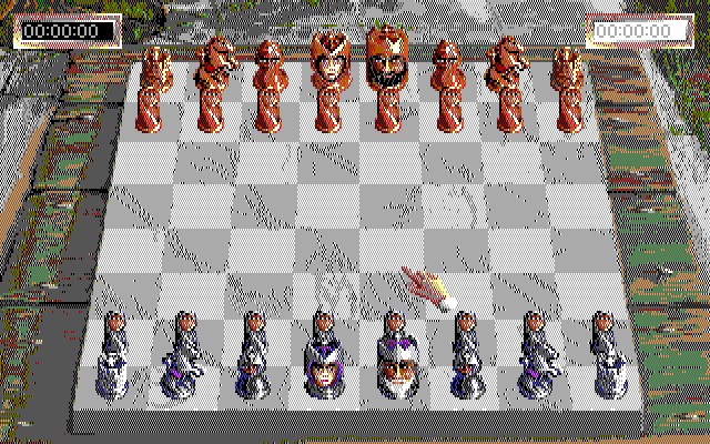 Sargon V: World Class Chess IBM PC/Compatibles Screenshot: Game start.