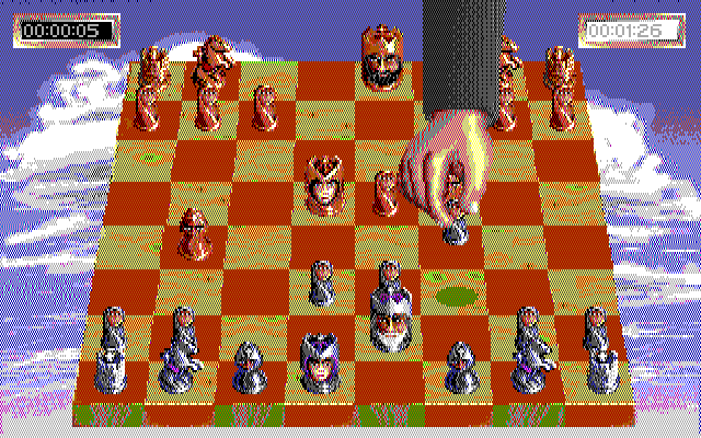 Sargon V: World Class Chess IBM PC/Compatibles Screenshot: You can mix and match the board and piece styles to your liking.