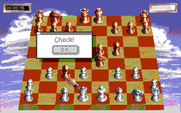 Sargon V: World Class Chess for IBM PC/Compatibles - Check! The computer seems to be winning...