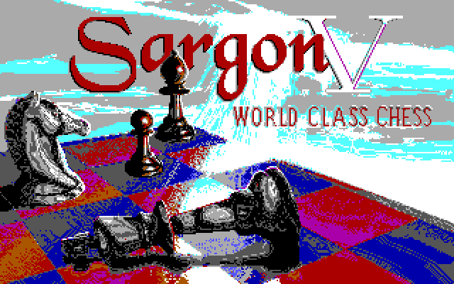 Sargon V: World Class Chess IBM PC/Compatibles Screenshot: Title screen.