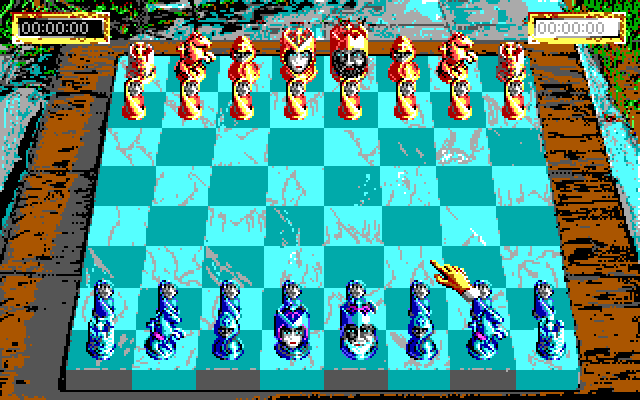 Sargon V: World Class Chess IBM PC/Compatibles Screenshot: Game start.