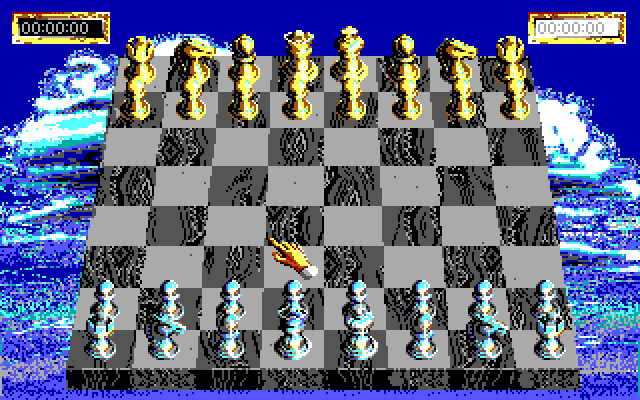 Sargon V: World Class Chess IBM PC/Compatibles Screenshot: Beginning another new game...