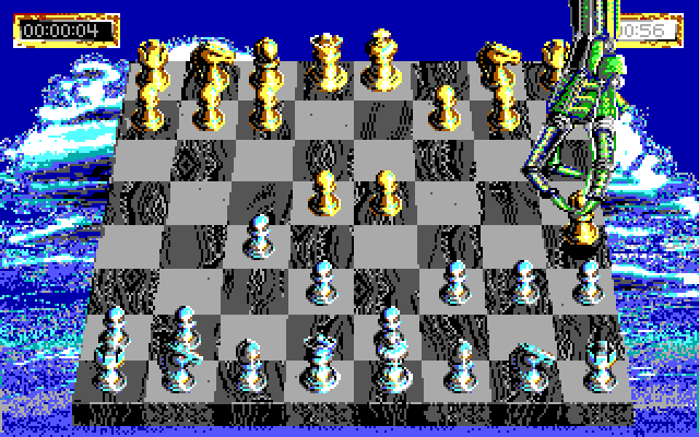 Sargon V: World Class Chess IBM PC/Compatibles Screenshot: Sargon makes his move...