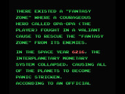 Fantasy Zone for MSX - Game introduction.
