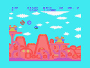 Fantasy Zone for MSX - Starting the second level.