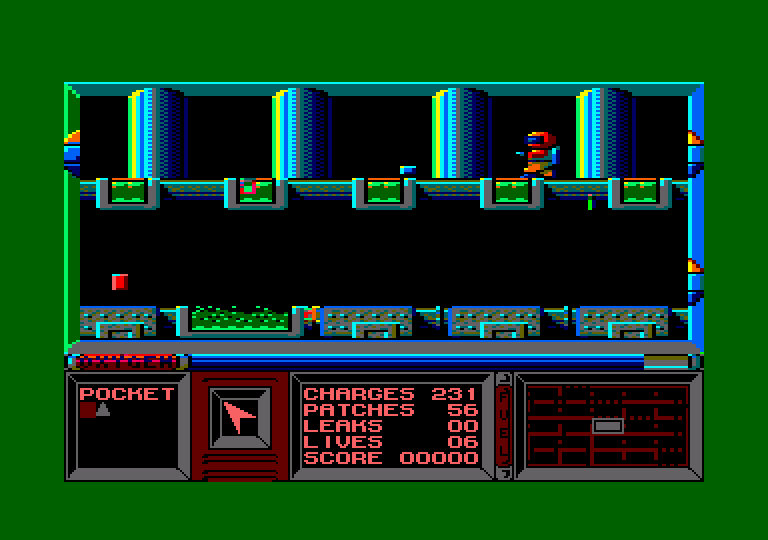 Strangeloop Amstrad CPC Screenshot: Even more tubes...
