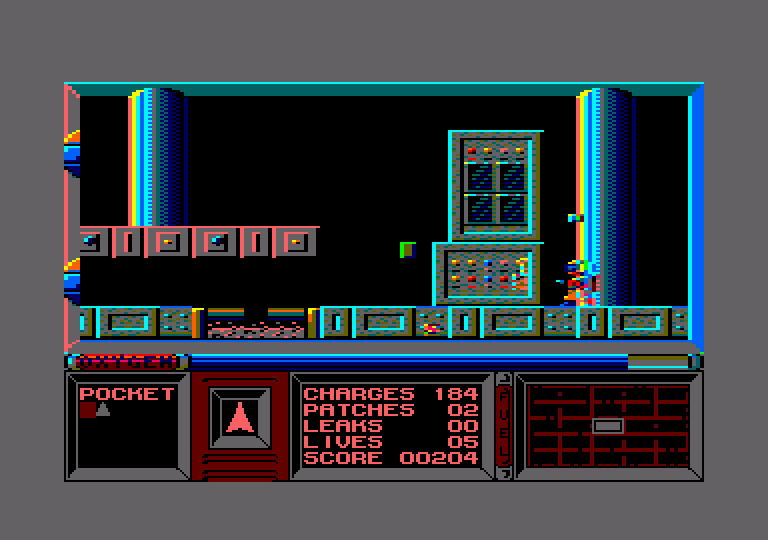 Strangeloop Amstrad CPC Screenshot: On to the next room...