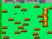 Fantasy Zone II: The Tears of Opa-Opa for Arcade - Fighting a tree creature.