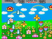 Fantasy Zone II: The Tears of Opa-Opa for Arcade - Shooting at various enemies...