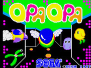 Fantasy Zone: The Maze for Arcade - Title screen.