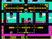 Fantasy Zone: The Maze for Arcade - Start of round 5.