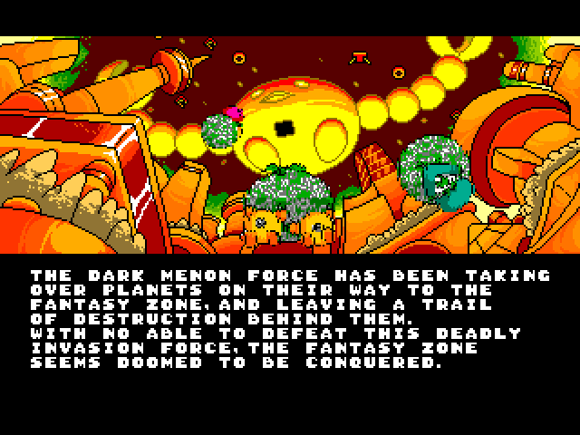 Super Fantasy Zone Sega Genesis / Mega Drive Screenshot: Intro story continued...