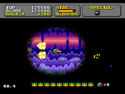 Super Fantasy Zone for Sega Genesis / Mega Drive - Visibility is limited here...