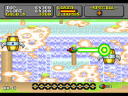 Super Fantasy Zone for Sega Genesis / Mega Drive - Blast all of these flying barrels.