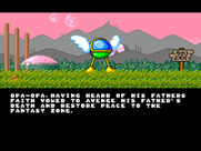 Super Fantasy Zone for Sega Genesis / Mega Drive - Introducing our hero, Opa-Opa...