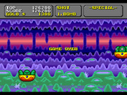 Super Fantasy Zone for Sega Genesis / Mega Drive - Game over.
