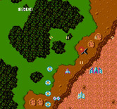 Terra Cresta for NES / Famicom - Shooting at targets...