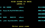 Pango for IBM PC/Compatibles - High score table.