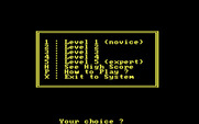 Pango for IBM PC/Compatibles - The main menu.
