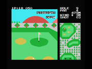 Konami's Golf for MSX - I landed in the bunker.