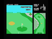 Konami's Golf for MSX - Near the green on the first hole.