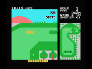 Konami's Golf for MSX - Just a short shot to the green...