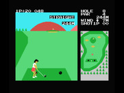 Konami's Golf for MSX - A short par 4...