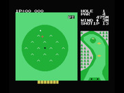 Konami's Golf for MSX - Putting.