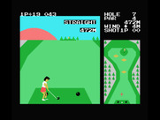 Konami's Golf for MSX - Hole 7 is fairly straight...