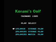 Konami's Golf for MSX - Title screen.