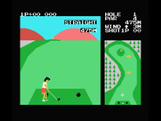 Konami's Golf for MSX - Game start.