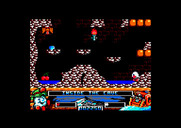 Crystal Kingdom Dizzy for Amstrad CPC - Some treasures here, but avoid the bats!
