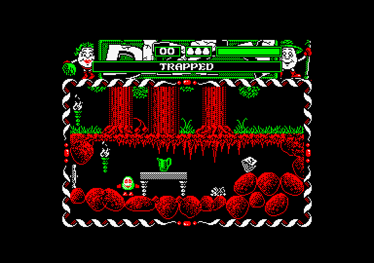 Dizzy: Prince of the Yolkfolk Amstrad CPC Screenshot: Game start.