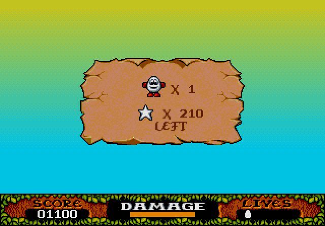 Fantastic Adventures of Dizzy, The IBM PC/Compatibles Screenshot: Only one life left!