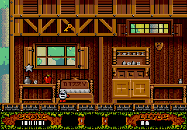 Fantastic Adventures of Dizzy, The IBM PC/Compatibles Screenshot: Game start.