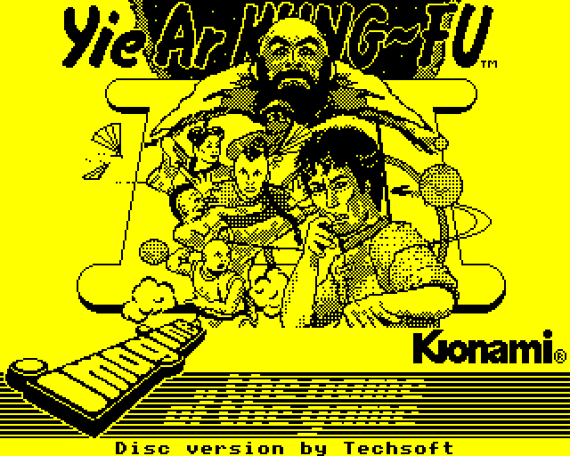 Yie Ar Kung-Fu 2: The Emperor Yie-Gah BBC Micro Screenshot: Loading screen.