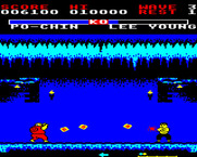 Yie Ar Kung-Fu 2: The Emperor Yie-Gah for BBC Micro - Don't get hit by fireballs here!
