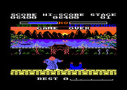 Yie Ar Kung-Fu 2: The Emperor Yie-Gah for Amstrad CPC - Game over...I'll try again!