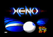 Xeno for Amstrad CPC - Loading screen.