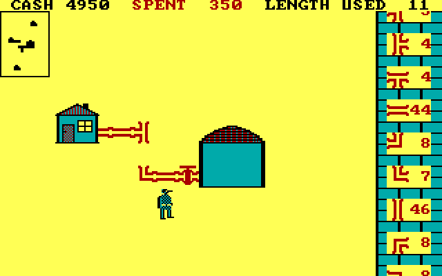 Pipes IBM PC/Compatibles Screenshot: Connecting pipes...