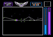 Stellar 7 for Apple II - Beginning battle on Deneb.